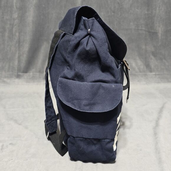 Jean Paul Gaultier Canvas Navy White Medium Backpack With Adjustable Strap - Picture 3 of 16